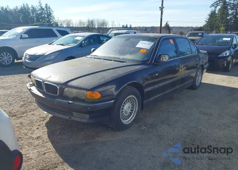 2000 BMW 750Il z USA, uszkodzony, nr VIN WBAGJ0340YDD73599